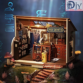 Mô hình nhà búp bê tự lắp ráp bằng gỗ 3D KIKI S MAGIC EMPORIUM DIY