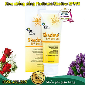 Gel Chống Nắng Da Mặt Fixderma Shadow SPF 30+ 75g