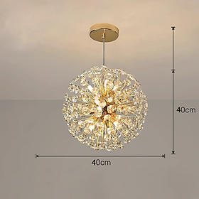 Hình ảnh Đèn thả MONSKY hoa cẩm tú cầu D40, 50, 60cm pha lê hiện đại sang trọng.