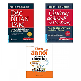 Hình ảnh Combo đắc nhân tâm, khéo ăn nói sẽ có được thiên hạ, quẳng gánh lo đi và vui sống