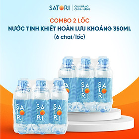 Combo 2 lốc 6 chai nước suối (350ml/chai) - Công Nghệ Hoàn Lưu Khoáng