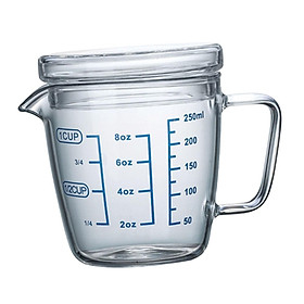 Clear Scale Glass Measuring Cup Multifunctional for Kitchen Pouring Barista