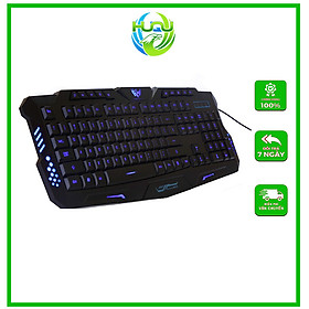 Bàn Phím Chơi Game Huqu HQ-M200 - Đèn Led 3 Màu-Hàng Chính Hãng