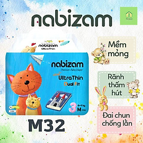 Tã Bỉm quần Nabizam nội địa Hàn M32 miếng 6-11kg