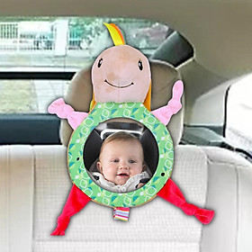 Cartoon Animal Baby Car Mirror Easy Hanging Rear Facing Baby Mirror Easier Drive Blind Spot Infant Car Safety Mirror for Kids Toddler Baby