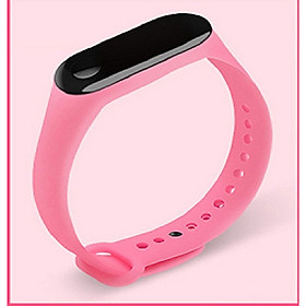 Dây đeo thay thế thân thiện với môi trường từ nhựa TPE mềm dạ quang cho Xiaomi miband 3, 4 M3M4 LUMINOUS STRAP