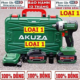 Mua Máy Siết Bulong Pin AKUZA B350Pro Lực Siết 350N/m 21V - 2 Pin 10 Cell không chổi than - Bảo hành chính hãƞg