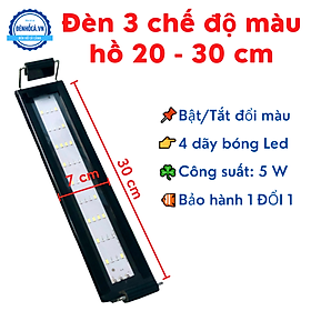Đèn bể cá LED ĐỔi MÀU 4 dãy led cho hồ cá cảnh
