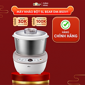 Máy nhào bột tự động Bear DM-B50V1 - Trộn tự động, đa năng - Hàng nhập khẩu