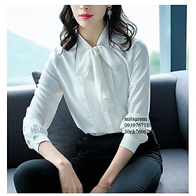 Nh760620-SƠ MI NỮ THẮT NƠ 3 MÀU
