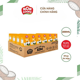 Thùng 24 Hộp Nước Cốt Dừa Mom Cooks 200ml/Hộp