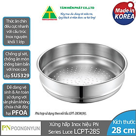 Xửng hấp Inox PoongNyun LCPT-28S - Size 28cm