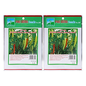 Bộ 2 Gói Hạt Giống Ớt Sừng Vàng Châu Phi F1 Phú Nông PN133749 27 (0.1g / Gói)