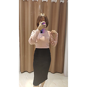 Áo len tăm cổ 5 phân tay bồng SEFA