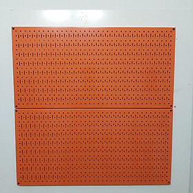 Tấm lưới pegboard đôi màu cam treo tường- 2 tấm