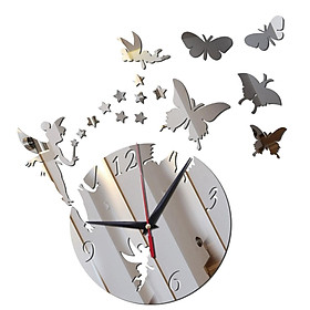 Modern Wall Clock Removable Decorative Acrylic for Living Room Home Decor