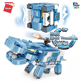 Đồ chơi lắp ráp, xếp hình Qman – Robot động vật biến hình 3 in 1 Magic Cube (nhiều mẫu khác nhau)