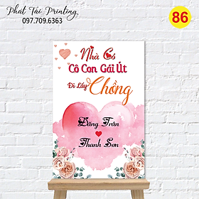 Bảng Welcome trang trí đám cưới MS 86