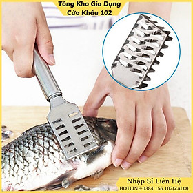 Mua Dụng cụ cạo vẩy cá inox Cây nạo vảy cá tiện dụng bằng thép không gỉ