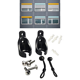 2 Pack of End cap set Repair Equipment Easy to Install Parts Multi Use Curtain Holders for Tie Down Outdoor