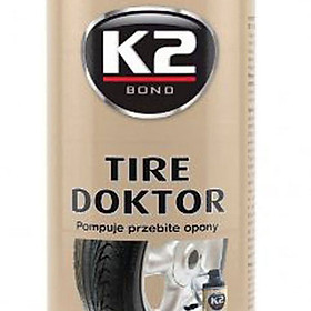  Bình bơm lốp ô tô xe máy khẩn cấp chống xì hơi do đinh, không cần thay lốp dự phòng-K2 tire doktor -