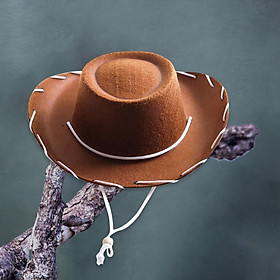Felt Cowboy Hat for Halloween Costume Accessories, Prop, Kits, Dress up, Role Play, Cosplay, Holiday Decorations