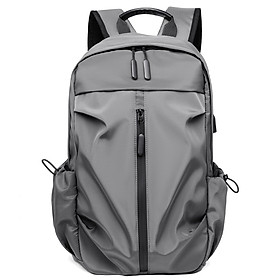 Balo Nam, Balo Đi Học, Đi Chơi Cá Tính  Balo Thời Trang Chống Nước Nhẹ, Đựng Được Nhiều Đồ - OBL163 - Túi Ví Ope - Xám