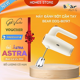 Máy Đánh Trứng Cầm Tay BEAR DDQ-B01K1 Kèm 2 Que Đánh Công Suất 125 W- Hàng Chính Hãng