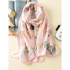 Khăn Choàng Cổ Lụa Hàng Châu Thời Trang - KLHC19002 (90 x 180 cm)