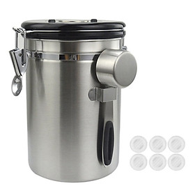 Mua Hộp đựng cà phê 1.5L thép không gỉ Coffee Bean Container kèm muỗng