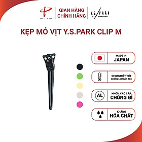 Kẹp mỏ vịt làm tóc YS PARK CLIP-M chất liệu nhôm chống gỉ kháng hóa chất size M - hàng chính hãng Made in Japan