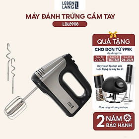 Máy đánh trứng Lebenlang, máy trộn cầm tay 5 tốc độ, công suất lớn 400W, bảo hành 2 năm - hàng chính hãng