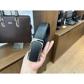 Thắt Lưng Nam Dây Lưng Da Thật Chính Hãng GENCE LG57 Da Bò Cao Cấp Màu Đen