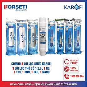 Combo 8 lõi lọc nước Karofi Hàng chính hãng dùng cho máy lọc nước Karofi S-S038