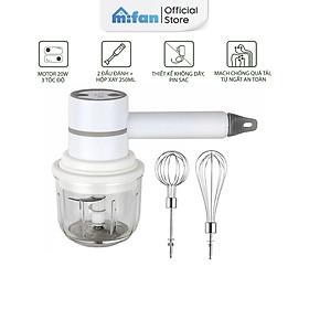 Mua Máy Đánh Trứng Cầm Tay - Máy xay thịt  tỏi  ớt đa năng MIFAN - Hàng Chính Hãng