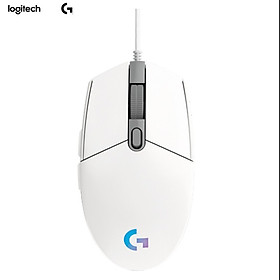 Logitech (G) G102 gaming mouse white RGB mouse eating chicken mouse Jedi survival lightweight design 200-8000DPI G102 second generation