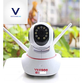 Camera Wifi Trong Nhà Yoosee 3.0 Full HD, 3 Râu, Xoay 360 độ , Đàm Thoại 2 Chiều, Cảm Biến Báo Động – Hàng nhập khẩu