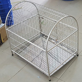 Chuồng chó mèo inox mái vòm và mái vuông