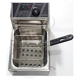 Mua Bếp chiên nhúng đơn DK-01: Dung tích: 6 Lít Công suất: 2500 W. Chất Liệu Inox 304 Có Cách Nhiệt.