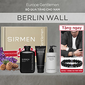 GIFTBOX combo 3 - Berlin Wall Sữa tắm gội nam 4 in 1 - Dầu gội xả dưỡng nam 3 in 1 và Sữa rửa mặt nam 2 in 1 SIRMEN