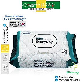 Khăn giấy ướt tẩy trang DR.BEBE Everyday 100 miếng ePharmacy