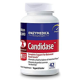Enzymedica, Candidase, 42 Capsules, Enzyme Supplement to Support Balanced Yeast Levels and Digestive Health, Vegan, 21 Servings (FFP)