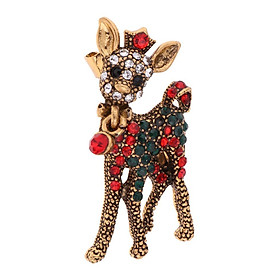 Lovely Enamel Rhinestone Crystal / Red Boots/ Wreath/  Deer /  /Xmas Tree  Brooch Pin for Women and Doll Jewelry