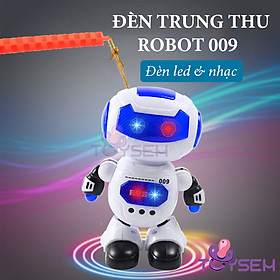 Đèn trung thu robot nhảy múa có đèn và nhạc cho bé