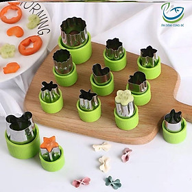 Mua Khuôn cắt dập tạo hình bột bánh quy rau củ trái cây hoa quả 12 chi tiết cao cấp chất lượng tiện dụng KC12