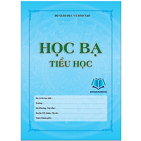 Sách - Học bạ tiểu học (THEO THÔNG TƯ 22&30) (KP)