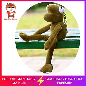 Móc khóa gấu bông hình ếch treo balo, túi xách, điện thoại