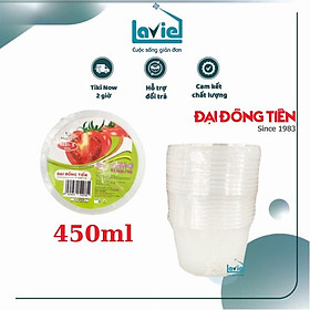 Hình ảnh Set 10 hộp nhựa tròn mỏng đựng thức ăn Đại Đồng Tiến an toàn cho sức khỏe