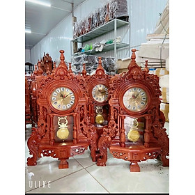 Mua Đồng Hồ Để Bàn Gỗ Hương cao 70cm