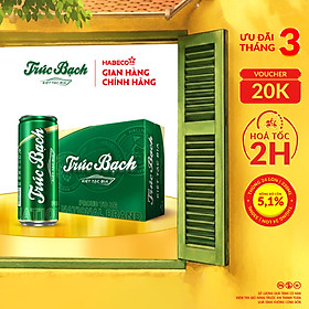 Bia Trúc Bạch - Thùng 24 lon 330ml